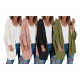 Women's Open Front Chunky Knit Cardigan